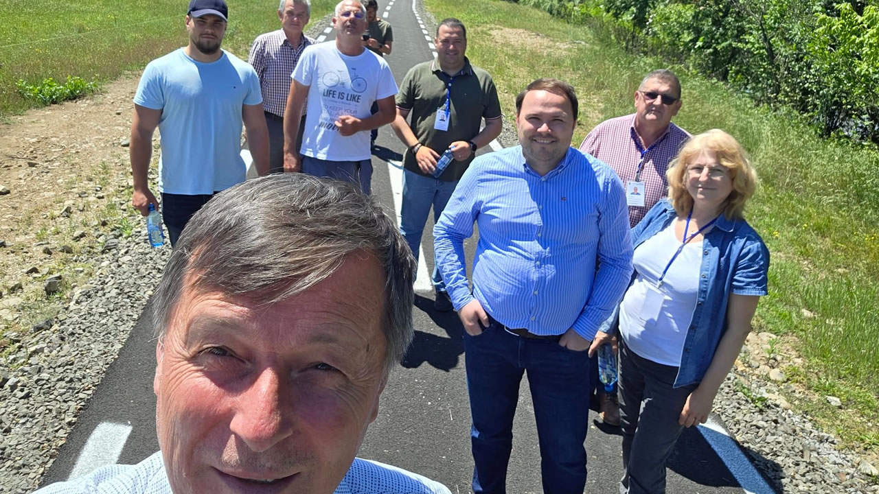 COMUNICAT DE PRESĂ: Pistă de biciclete cu două sensuri de circulație, în localitatea Săsar, pe malul râului Săsar, Comuna Recea, Maramureș